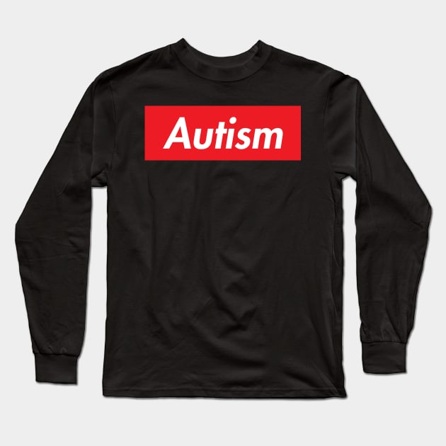 Red Instead For Autism Acceptance Long Sleeve T-Shirt by mia_me